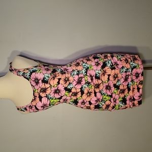 PINK VICTORIA'S SECRET DRESS XS NEW BODYCON NEON FLORAL